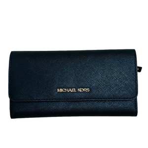 Michael Kors Black Leather Trifold wallet